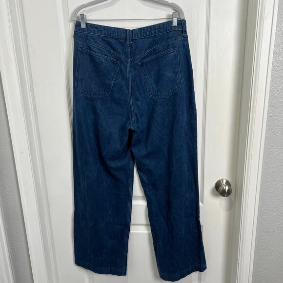 Abercrombie & Fitch Mid Rise Curve Love Wide Leg Jeans Women's Size 30 / 10R - Picture 3 of 8